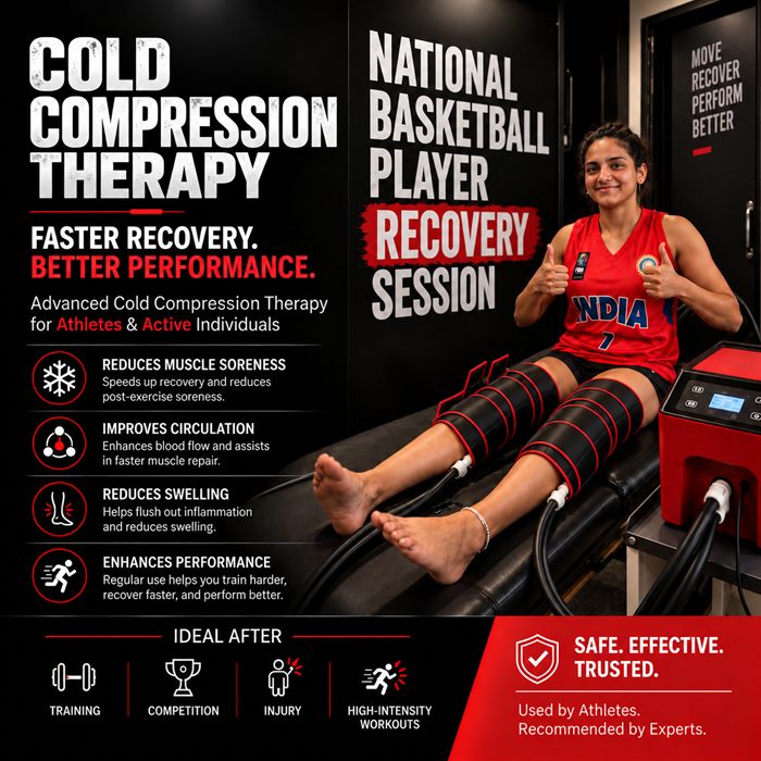 Cryopush cold and compression therapy